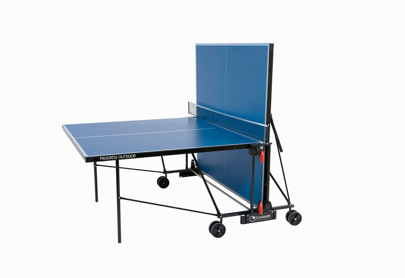 Ping pong PROGRESS OUTDOOR con ruote - piano blu Garlando