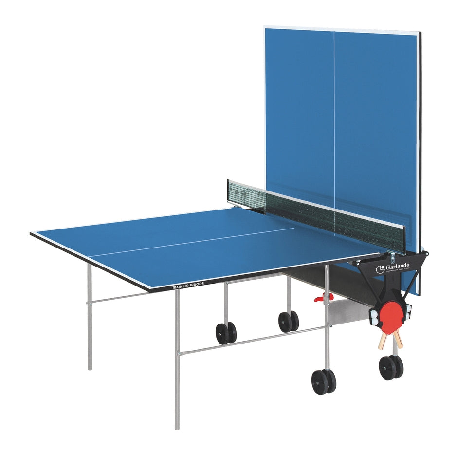 Ping pong TRAINING INDOOR con ruote - piano blu Garlando