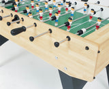 Calciobalilla F-20 acero/blu con aste uscenti con gambe pieghevoli Garlando