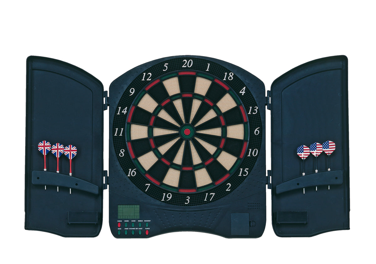 Bersaglio elettronico per freccette UNICORN 580 con armadietto incluse 6 freccette