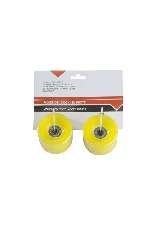 Coppia ruote gialle per skateboard con tavola in polipropilene/ABS Nextreme