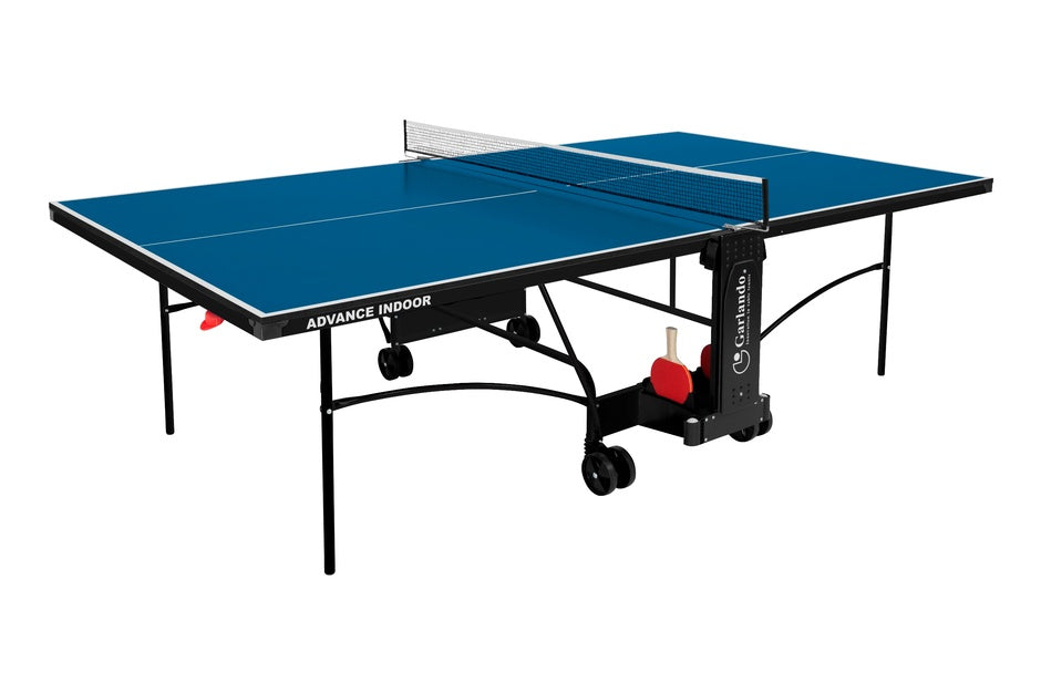 Ping pong ADVANCE INDOOR con ruote - piano blu Garlando