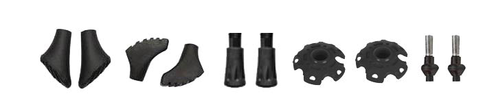 Set accessori / ricambi per bastoncini Nordic Walking AHF-085 Toorx