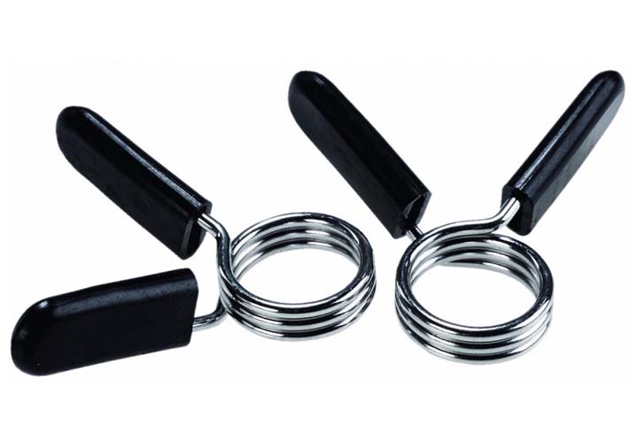 Coppia di collarini a molla Ø 30 mm per bilancieri Body Pump Jk fitness