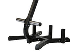 Rack dischi olimpici e bilancieri con 6 braccia e 2 postazioni bilancieri Jk fitness