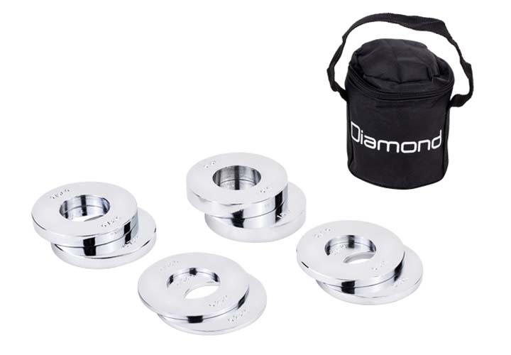 Set Micro Carichi in Acciaio 5 Kg con borsa Jk fitness
