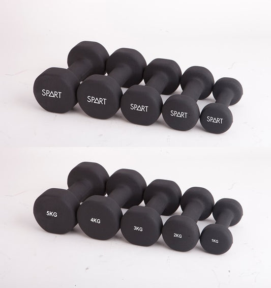 Black Vinyl Dumbbell Spart