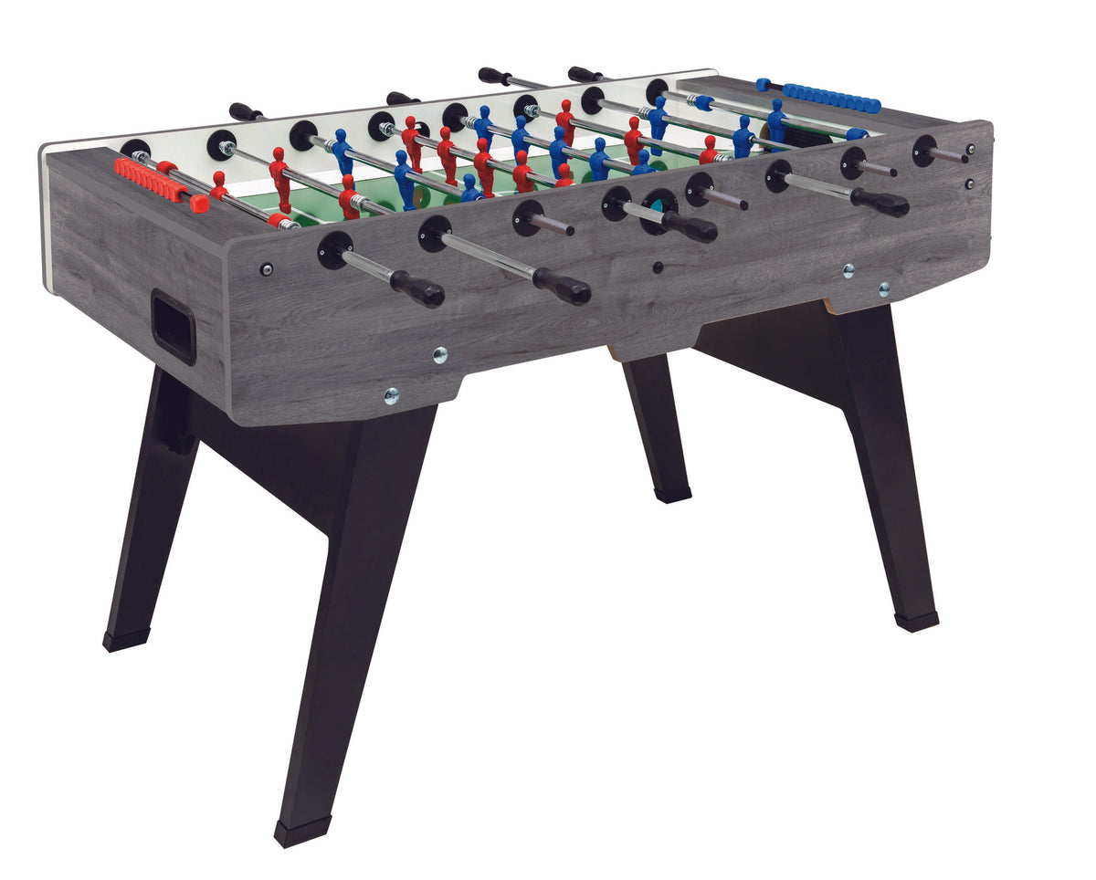 Calciobalilla Champion rovere grigio gambe pieghevoli Garlando