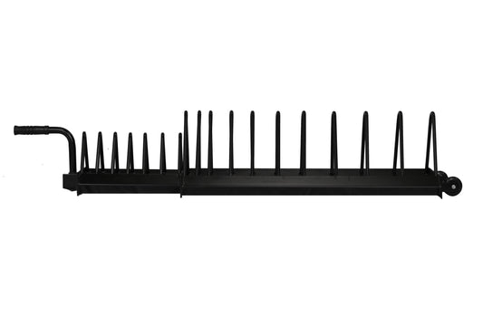 Rastrelliera porta dischi bumper 10 divisori bumper + 6 divisori microcarichi Jk fitness